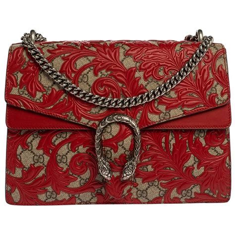 gucci arabesque red|GUCCI GG Supreme Monogram Arabesque Medium Dionysus .